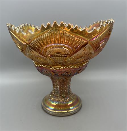 Imperial Glass Marigold Carnival Punch Bowl