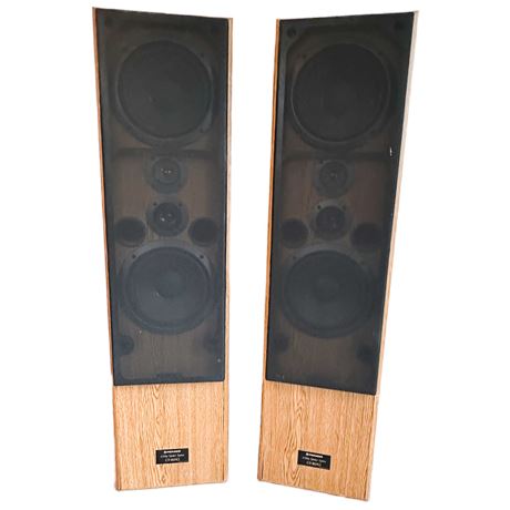 Pair of Vintage Pioneer 4 Way Speakers Model CS-J825Q