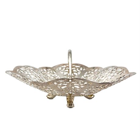 Vintage Silver Lovelace Candy Dish by the International Silver Company