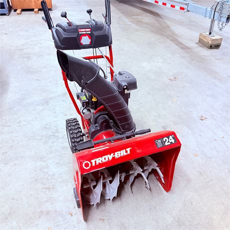 New 24” Troy Bilt Storm 2420 Self Propelled Gas Snowblower