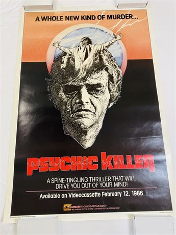 Psychic Killer Original 27x40 Movie Poster - Rolled