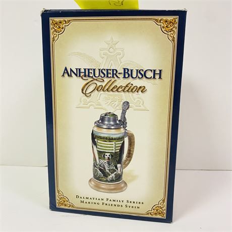 Budweiser Dalmatian Stein Mint in Orig Box