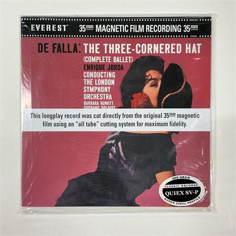 De Falla The Three Cornered Hat Sealed Vinyl Record