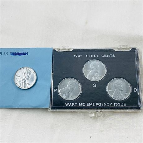 4 BU Steel Cents