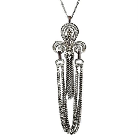 Vintage SARAH COVENTRY "Fleur-de-Lis" Statement Necklace