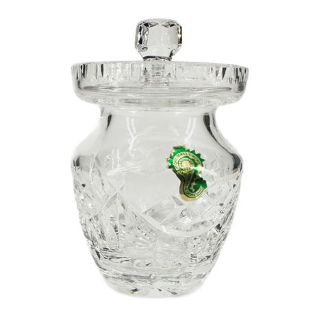Vintage Waterford Crystal "Lismore" Covered Jam/ Condiment Jar