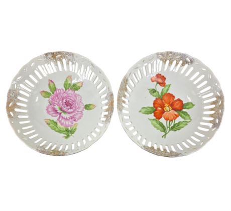 VTG Porcelain Fruit Baskets - Japan