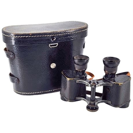 Vintage Busch German Binoculars w/ Case