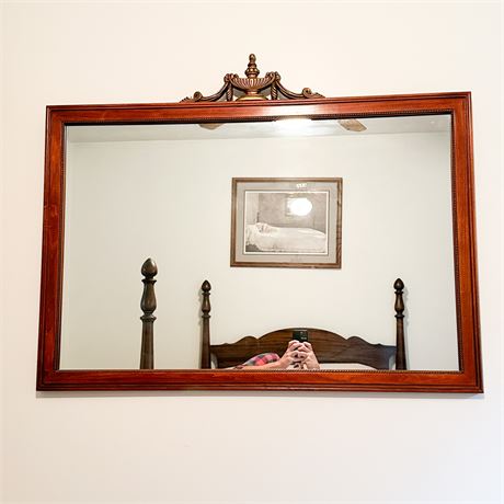 Vintage Federal Style Cherry Wall Mirror