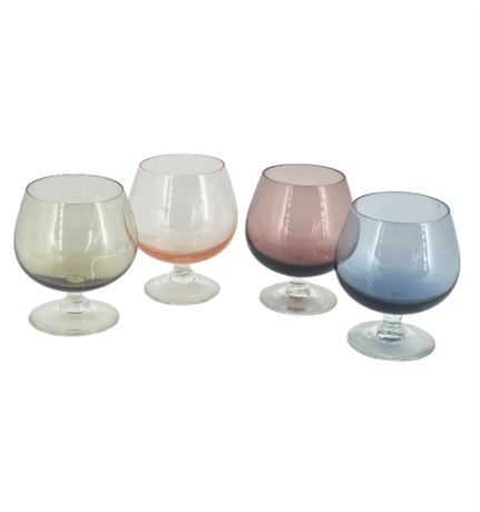 Set of 4, Brandy Snifters, Glasses