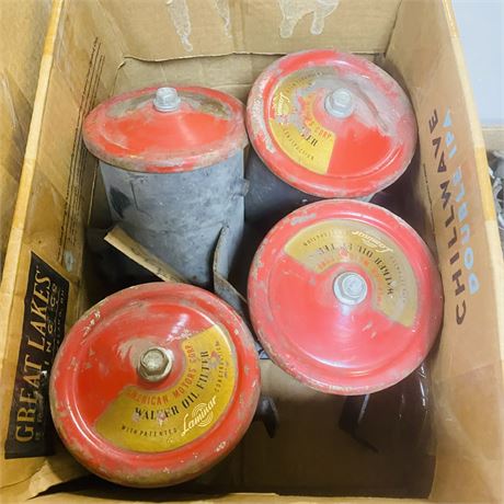 4 NOS Walker Laminar Oil Filters