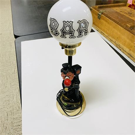 MidCentury Bar Lamp w/ Light Up Nose