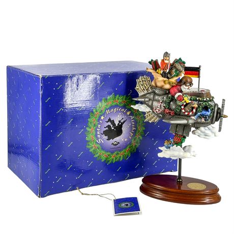 Santa's Magical Airships "A Journey to Germany" Ceramic Figurine