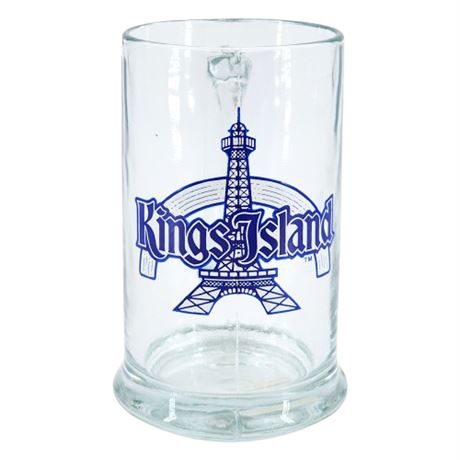 Vintage Kings Island Souvenir Glass Stein