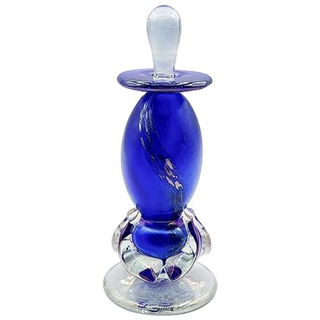 Signed Ron Mynatt Art Glass Perfume Bottle
