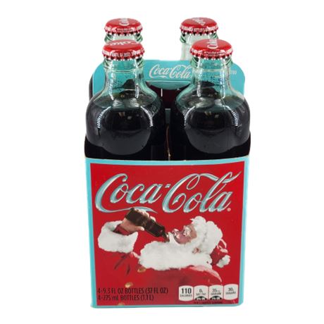 Case of 4 Vintage Coca-Cola Glass Bottles (Unopened)