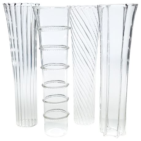 Abigails Hand Blown Crystal Stemless Champagne Flute Glasses