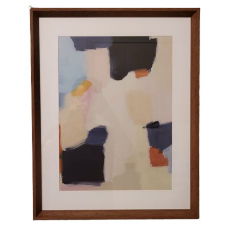 Abstract Multi-Colored Framed Art Print #1