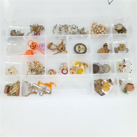 Miniatures and Costume Jewelry Lot