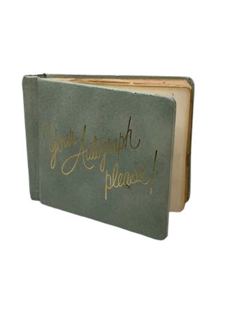 Vintage autograph book
