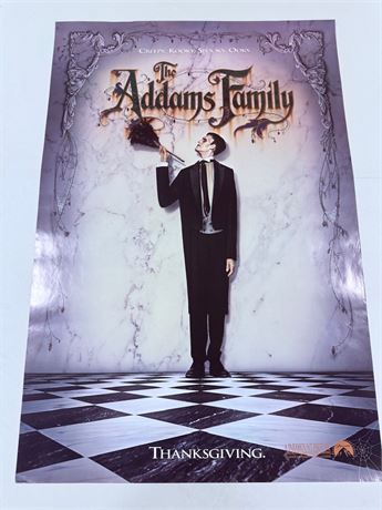 The Addams Family Original Rolled 27x40” Movie Poster