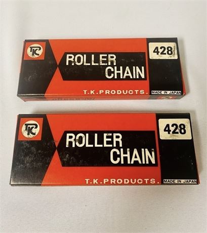 2 NOS TK Motorcycle Chains 428