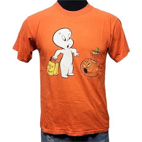 Casper the Friendly Ghost Halloween T-Shirt, Mens M or L