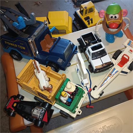 Vintage Toy Lot - Trucks, Mr. Potato Head and More