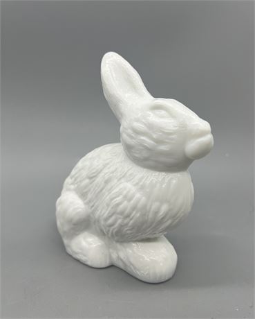 Mosser Milk Glass Sitting Bunny