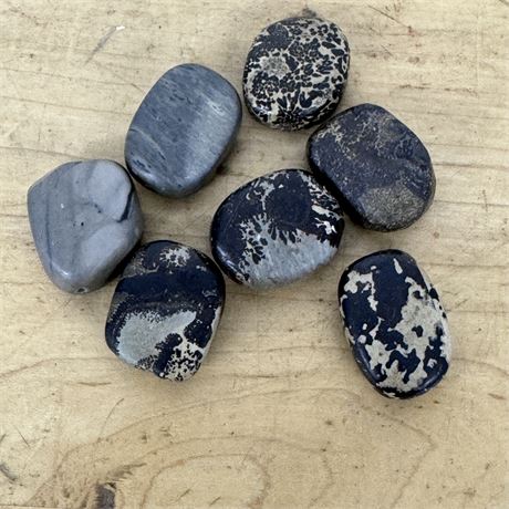 Seven (7) Tumbled Agates