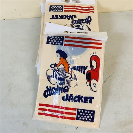 9 NOS Cycling Jackets, Large