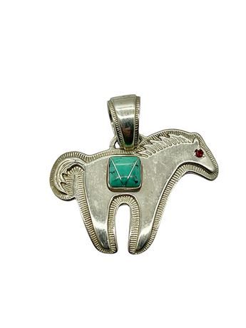 Sterling Silver Horse Charm - Southwestern