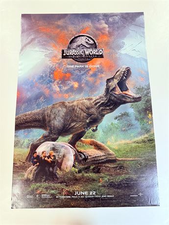 Jurassic World Fallen Kingdom Original DS Rolled 27x40 Movie Poster