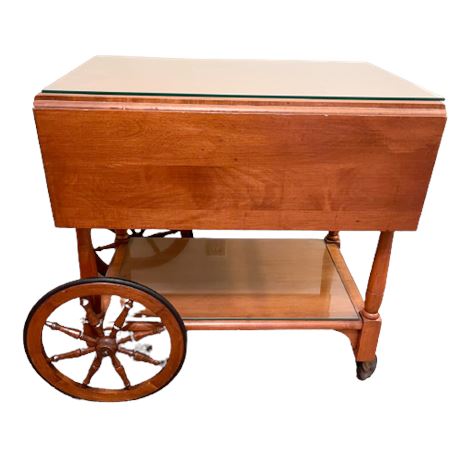 Colonial Style Cherry Drop Tea Cart