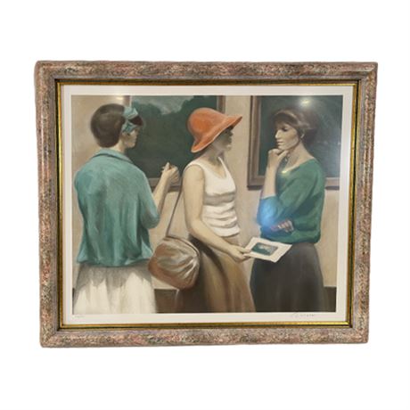 Andre Gisson "At the Museum" Signed & Numbered Lithograph