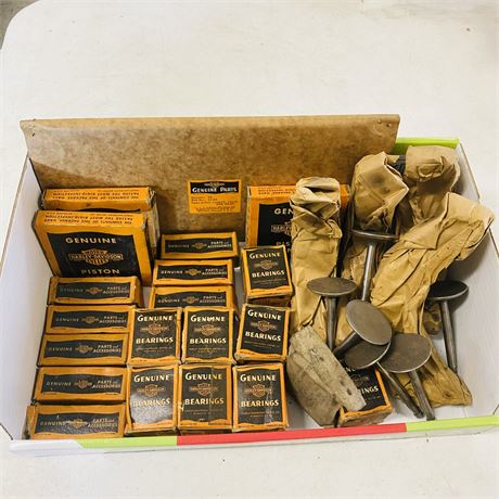 NOS WWII Military Surplus Harley Davidson Parts Lot