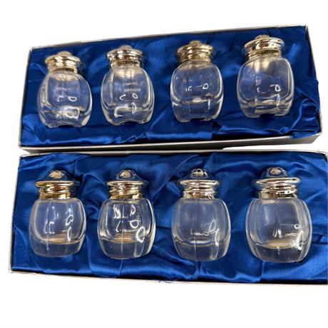 American Cut Crystal Vintage Salt and Pepper Shakers