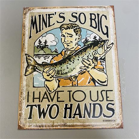 12.5x16” Fishing Retro Sign