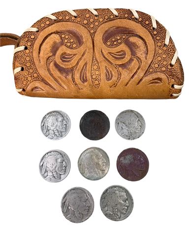 1920s-30s Buffalo Nickel, 8 pc Coin Lot
