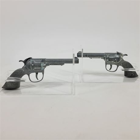 Pair of Vintage Gabriel Cap Gun Revolvers w/ 1976 Gabriel Holster