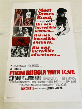 From Russia With Love 27x40 Movie Poster - ROLLED