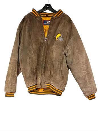 Cleveland Browns Suede Leather Jacket