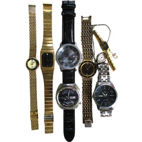 Watch Repair Lot ~ WITTENAUR "2000" Multi-Calendar, Stauer, Piccard, Helbros +