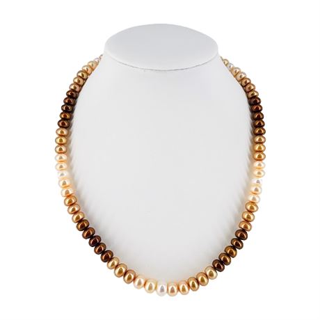 Honora Bronze/Cream Cultured Pearl Necklace