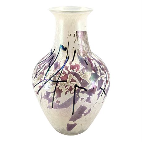 Signed Robert Held Skookum 9" Art Glass Vase