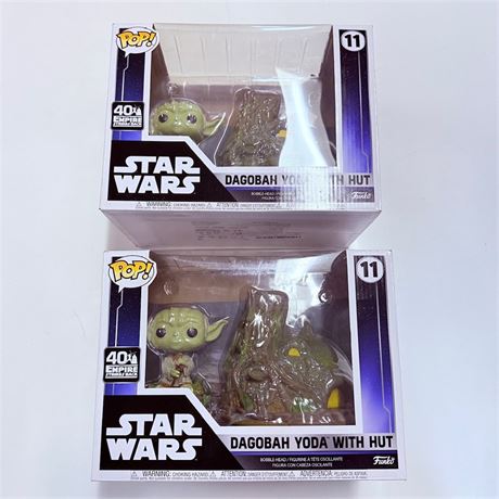 2 New Star Wars Yoda Funko Pop Sets