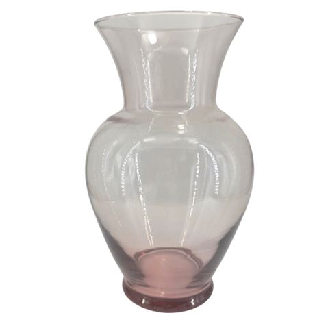 Large Cranberry Glass Vase