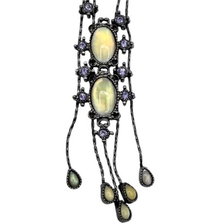 Drop Necklace & Matching Earrings