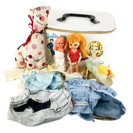 Barbie & Midge Travel Case w Clothes & Accessories