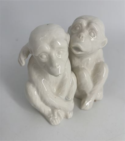 Fitz And Floyd Monkey Salt & Pepper Shakers